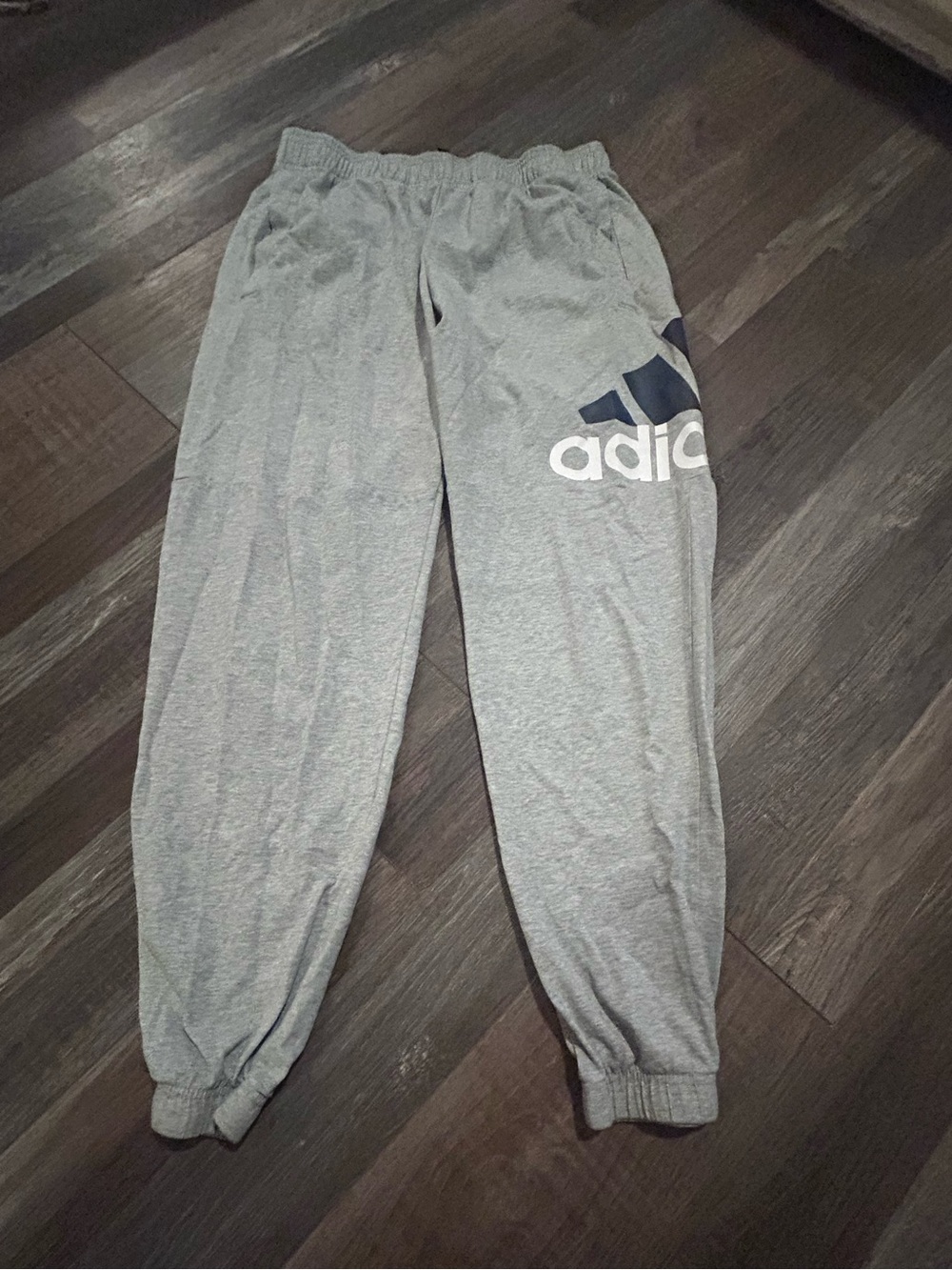 Adidas Mens Size Medium Gray Jogger Style Sweatpants